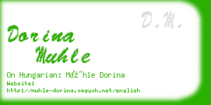 dorina muhle business card